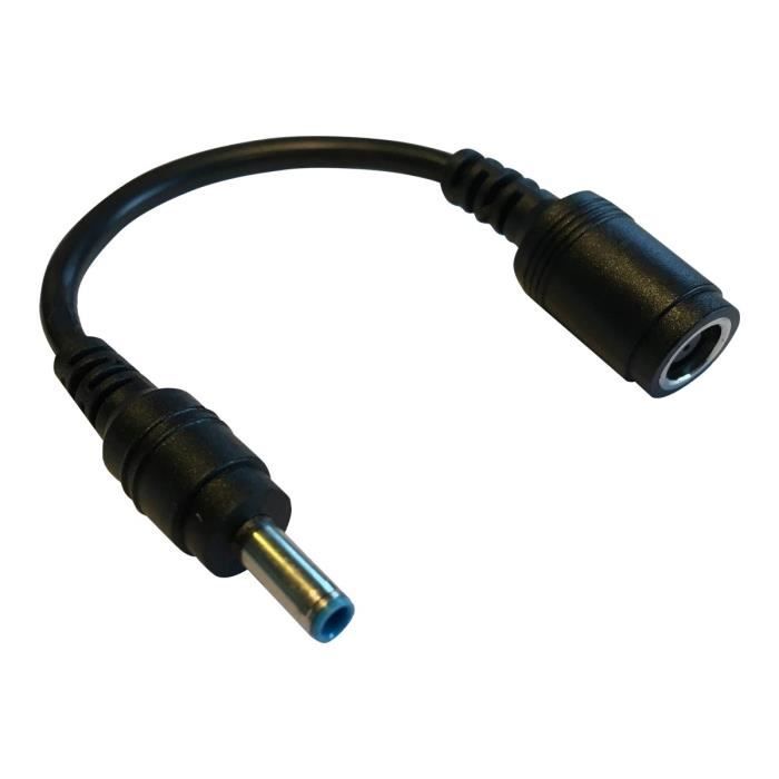 MicroBattery Conversion Cable Adaptateur pour prise d'alimentation fiche CC 7,4 mm (F) pour prise CC 4,5 mm (M)