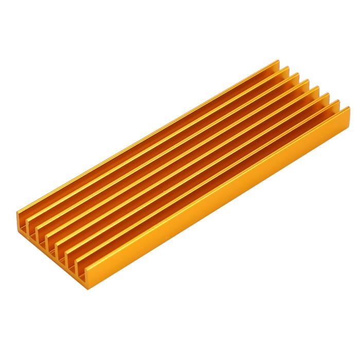Radiateur Dissipateur Thermique Pour SSD M.2 2280 - En Alliage D'aluminium - Compatible PC Portable Et Bureau