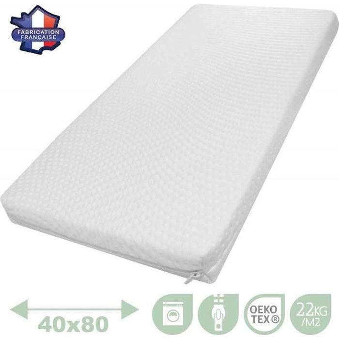 Modulit Matelas Tencel Dehoussable 40x80 Cdiscount Puericulture Eveil Bebe