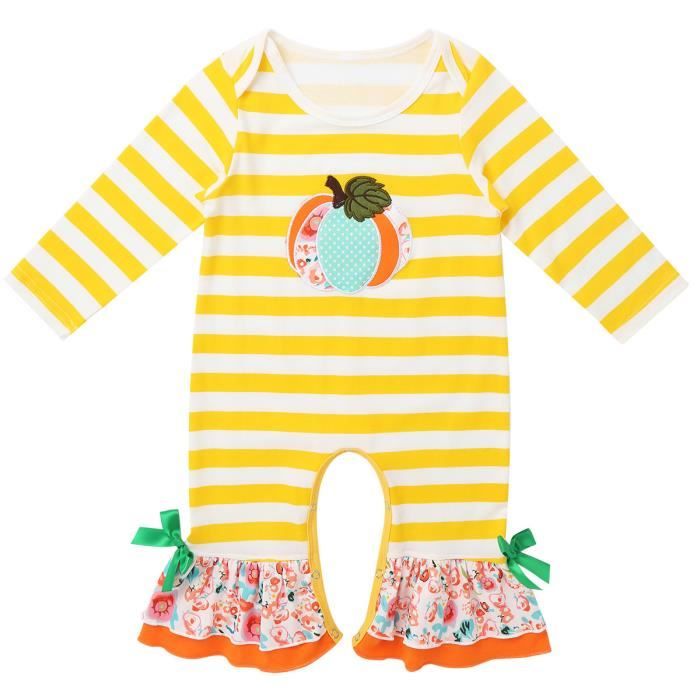 Halloween Barboteuse Bebe Fille Garcon Ensemble De Vetement Motif Citrouille Nouveau Ne Pyjama Grenouillere Noel 6 24 Mois Jaune Cdiscount Pret A Porter Halloween Barboteuse Bebe Fille Garcon Ensemble De Vetement Motif Citrouille Nouveau Ne Pyjama Grenouillere Noel 6 24 Mois Jaune Cdiscount Pret A Porter