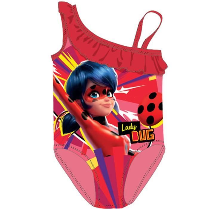 NEW maillot de bain LADYBUG MIRACULOUS rouge Rouge Cdiscount