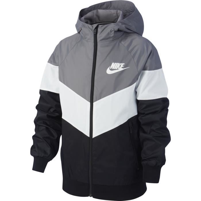 gilet nike gris noir blanc