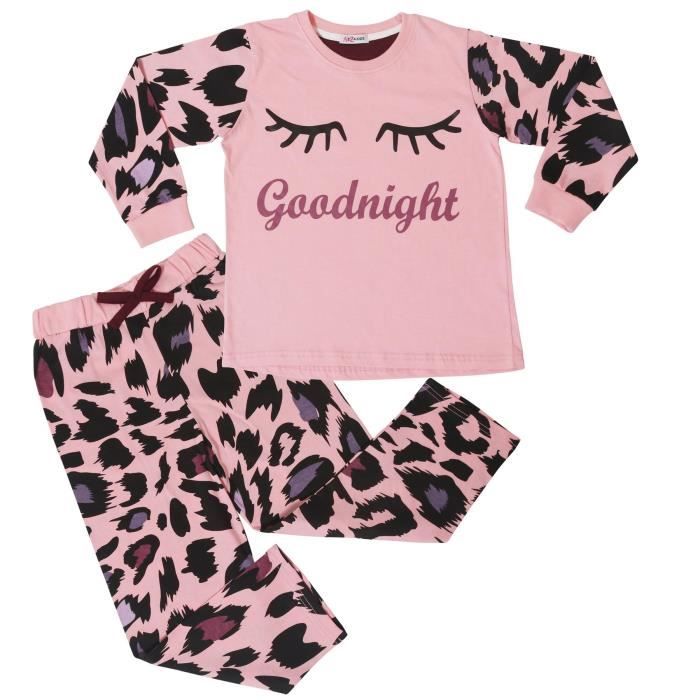 Bon Nuit Pyjama Enfants Ensemble 2 Pi ces L opard Lounge Suit Top