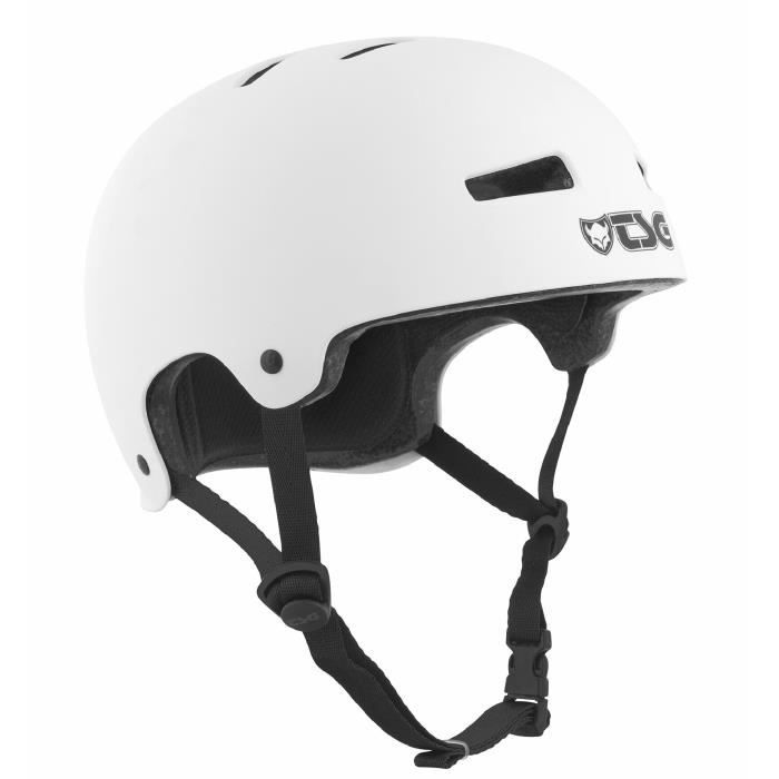 Casque TSG Evolution - Blanc satin - Adulte - Homme - Bowl - BMX / VTT Freestyle / Roller Derby - Trottinette