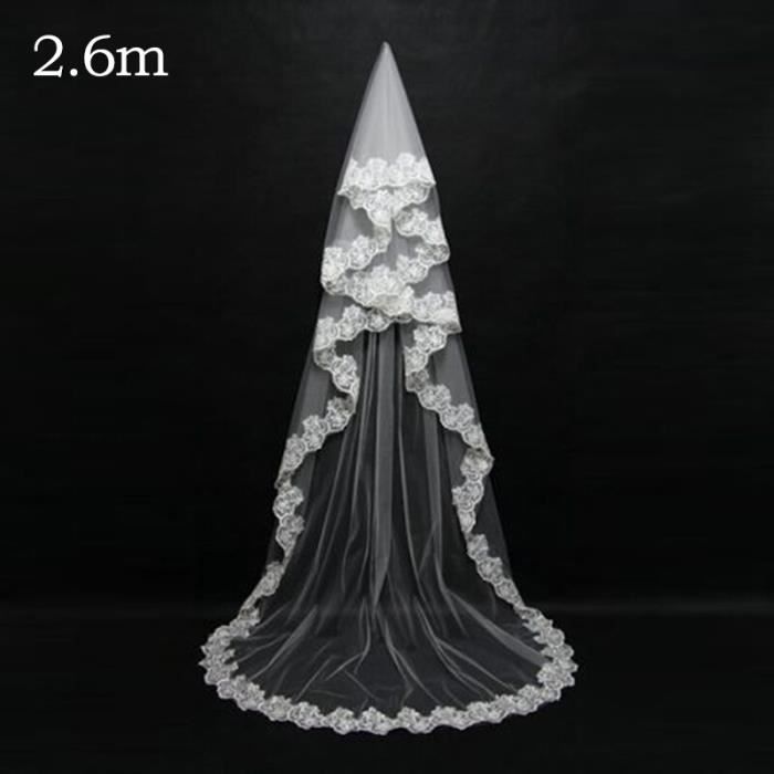 Voile De Mariée Cathédrale 1 Niveau - Tulle Doux Avec Peigne - Longueur 79 Ou 118 Pouces - Blanc Ou Ivoire - Pour Robe De Mariée