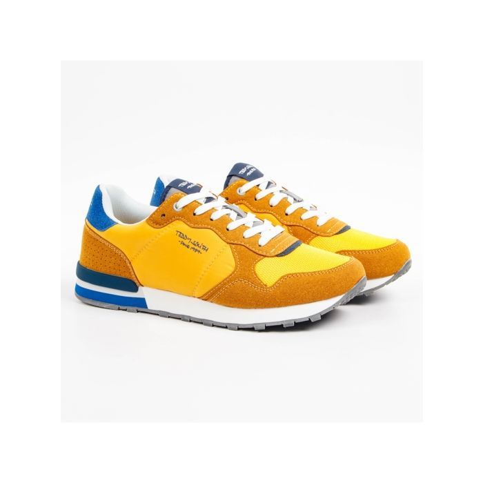 Teddy smith Basket Teddy Smith - Homme - Z.C Combined Jaune - Lacets plats - Confort exceptionnel