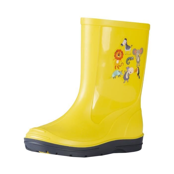bottes d'équitation de pluie pvc enfant horka - geel - 31