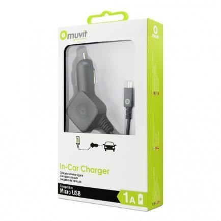 Chargeur Voiture Carrefour Smart 5 Muvit 1a Noir Achat Chargeur