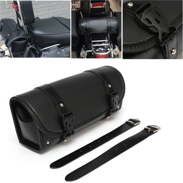 NEUFU Sacoche Sac Trousseau Outils Havresac Motard Similicuir Pour
