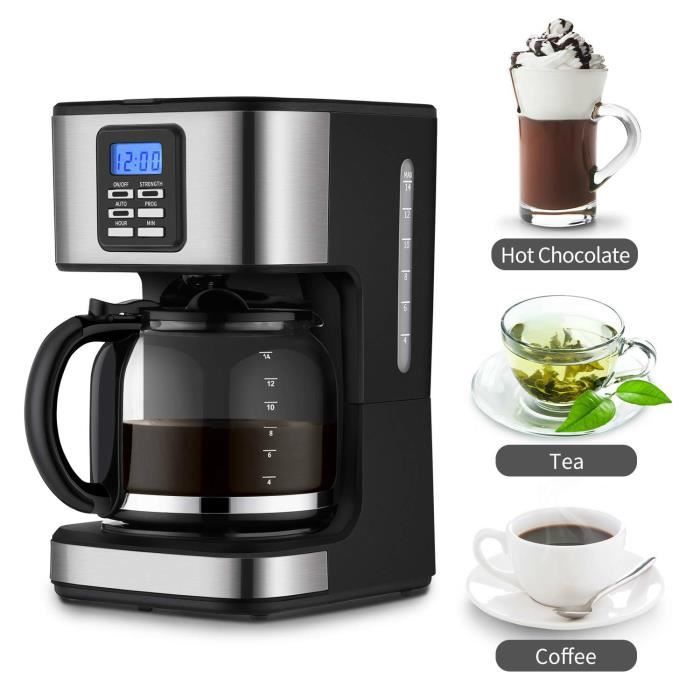 Machine à café / thé 2 en 1 cafetière à filtre réservoir 1500 ml Cdiscount Electroménager