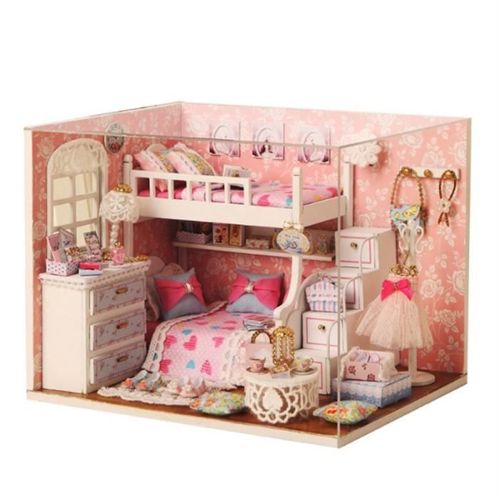 Maison Miniature De Chambre De Poupee De Bricolage Maison Faite