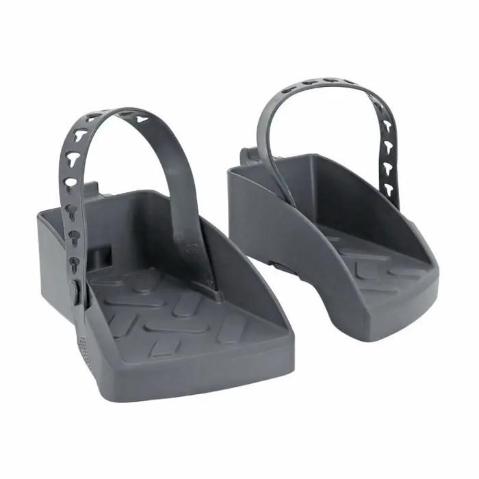 POLISPORT Repose-pieds + Sangles De Rechange Pour Siège Vélo Enfant Joy - Gris Anthracite, Compatible 9-22 Kg