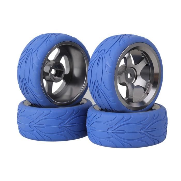 4 Pieces Gris Al 5 Rayons Jante De La Roue Bleu Ecailles De