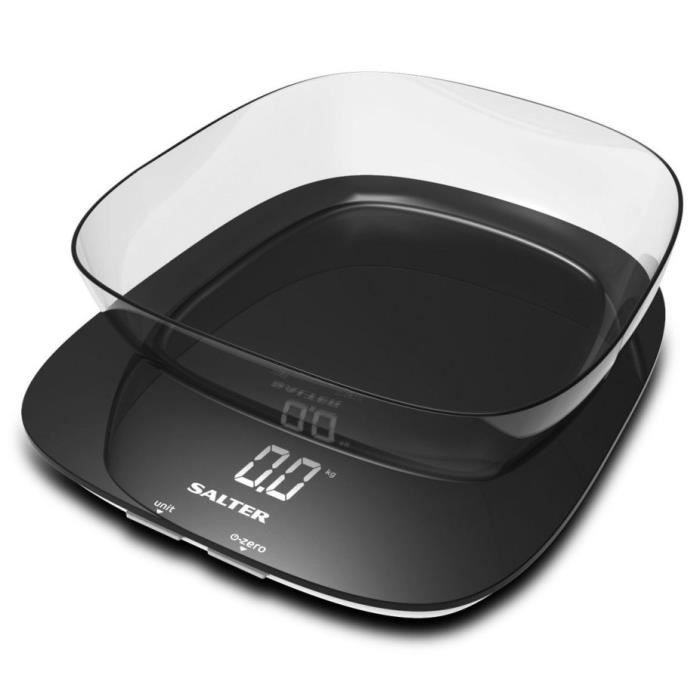 salter - balance de cuisine electronique 20kg - 1g blanc - 1120bkdr