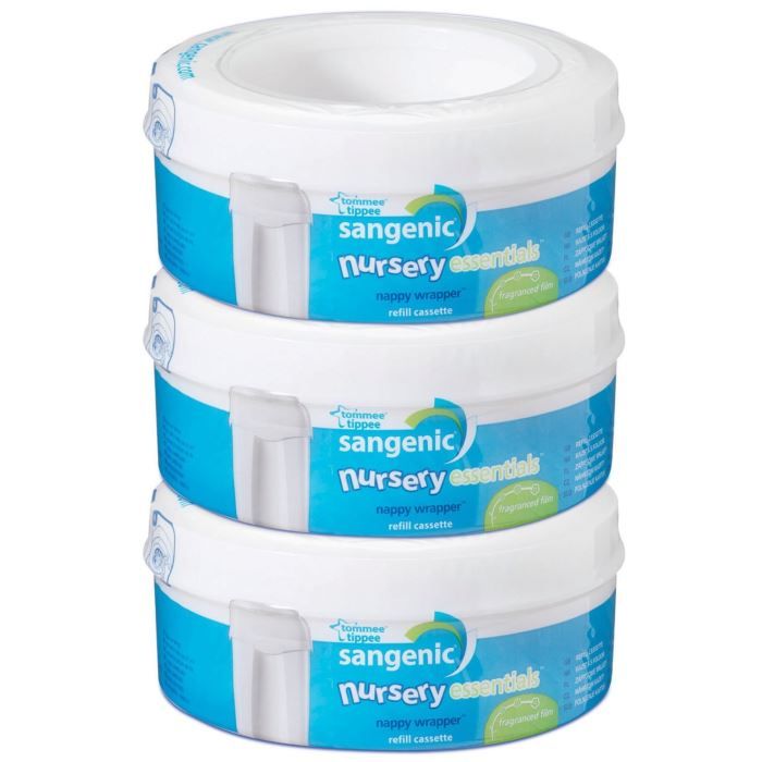 Recharges Poubelle à Couches 16L - Compatible Korbell Classic & Litter Champ - Lot De 4, Parfum Citron