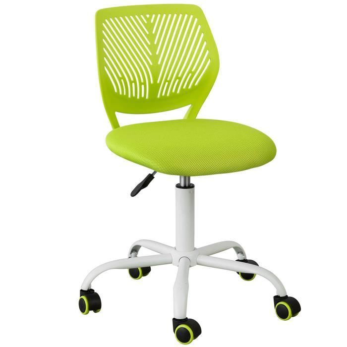sobuy® fst64-gr chaise de bureau ergonomique fauteuil pivotant chaise pour ordinateur hauteur réglable -vert