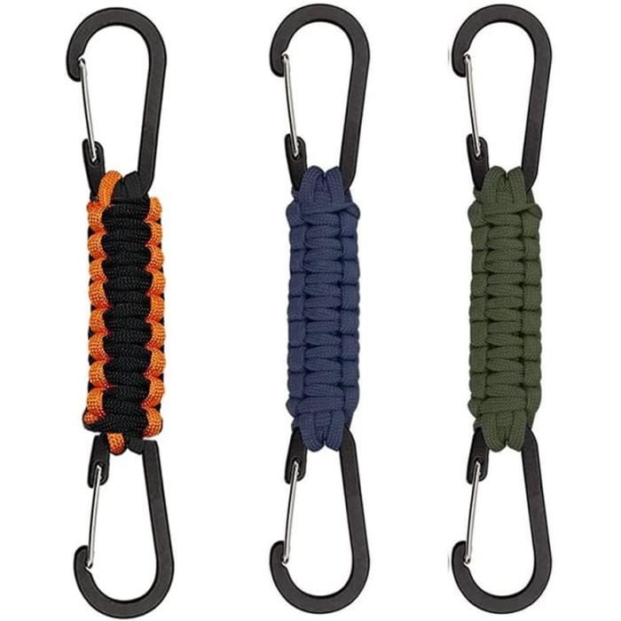 Porte-clés De Camping Et Survie EDC Avec Mousqueton à Ressort En D - Accessoire Pratique