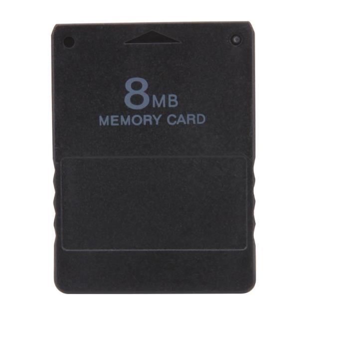 AMONIDA Carte Mémoire Ps2, Carte Mémoire 8m-256m Haute Vitesse pour Accessoires De Jeux Ps2 Sony Playstation 2 Noir
