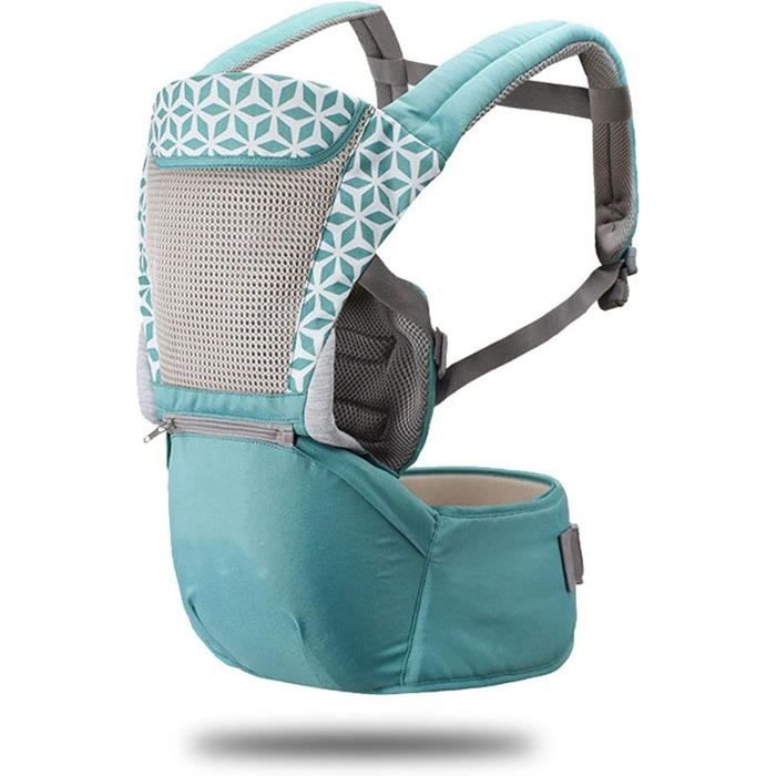 Sac à dos porte-bébé ergonomique avec siège hanche avant et