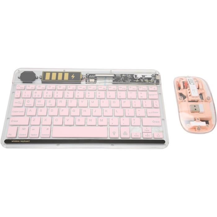 Clavier Bluetooth Mini MAYPHY - Rétroéclairage, Rechargeable, Disposition QWERTZ Allemande | Compatible IPad, Tablette, Windows