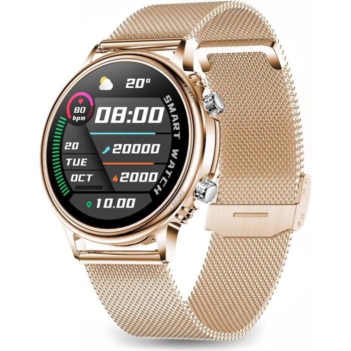 Montre Connectée Homme Femme,Smartwatch Compatible Samsung Huawei Xiaomi  Android iOS Podometre Montre Sport Cardiofrequencemetre Etanche IP68 GPS