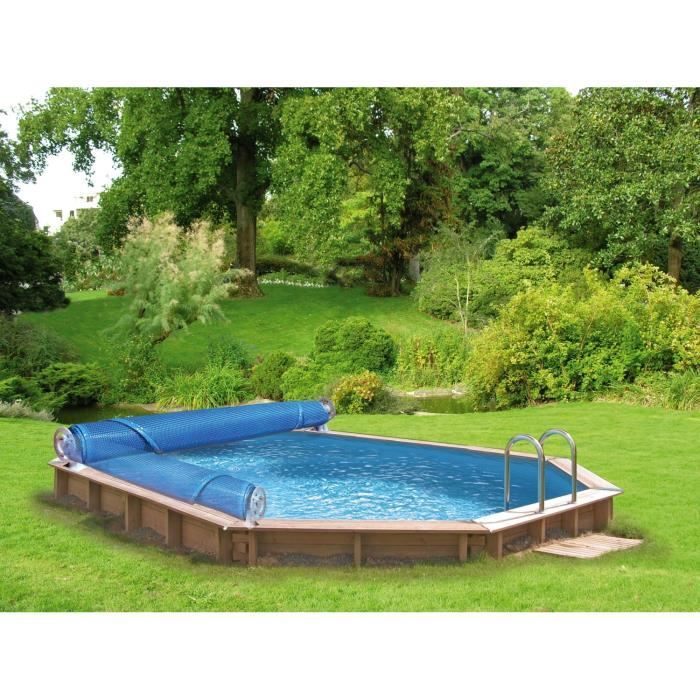 GRE Enrouleur de bâches Luxe pour piscines hors-sol de 2,44m à 6,32m de largeur