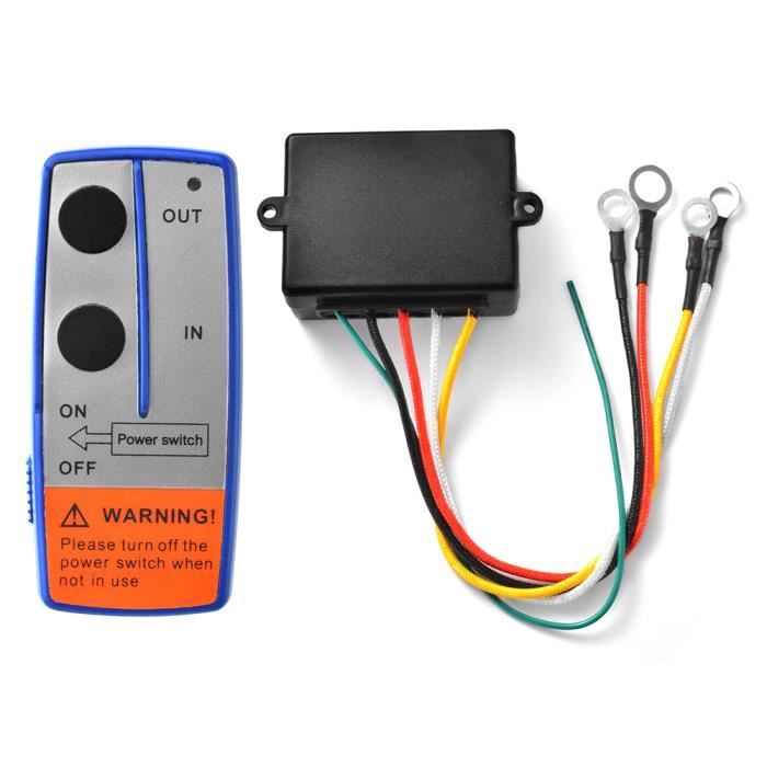 LIEBMAYA Kit Télécommande Sans Fil 12V Pour Treuil Jeep ATV SUV - 2 Télécommandes Porte-Clés
