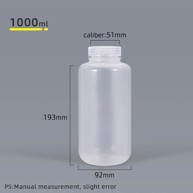 Lot De 2 Bouteilles Laboratoire Plastique Col Large 250 Ml - Bouchon Vis + Graduations + Étiquettes - PP Résistant Chimie, Stockage Réactifs & Échantillons