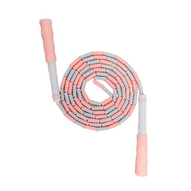 Corde à Sauter Perlée 2,8 M Violet – Réglable, Anti-Emmêlement – Idéale Enfants, Débutants, Fitness (Garçons & Filles)