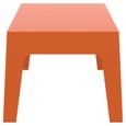 Table basse 'MARTO' orange en matière plastique-1