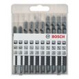 Bosch x-Pro Line STS / 2607010629 Coffret de lames pour scie sauteuse 10 pièces Bois-1