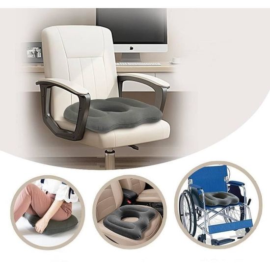 Bouée Coccyx Coussin Siège Orthopédique JNUYISW - Gonflable, Soulagement Coccyx/hémorroïdes - Bureau, Voiture, Fauteuil Coussin Fesses
