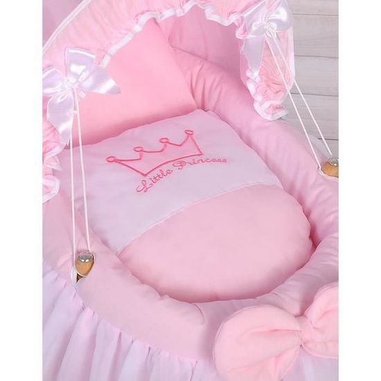 Berceau De Poupee Princesse Rose Avec Canopy Cdiscount Jeux Jouets