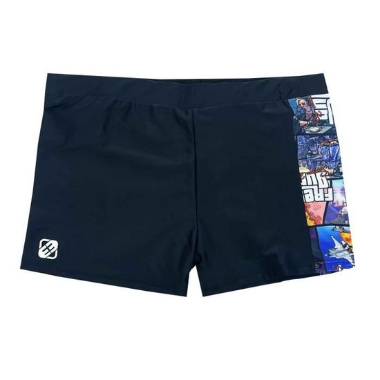 Maillot de Bain Homme Freegun GTA Noir Elastique Noir Cdiscount Pret a Porter
