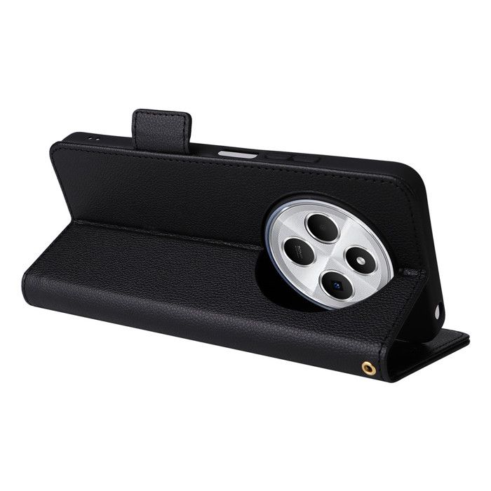 Coque Portefeuille Odeydo Pour Xiaomi Redmi 14C 4G - Cuir PU Rouge (Support & Cartes)