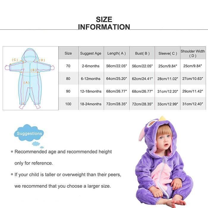 Grenouillère Bébé Chic-Chic Forme Lapin - Capuche - Pyjama Mignon - Tailles 0-18 Mois - Coton Doux