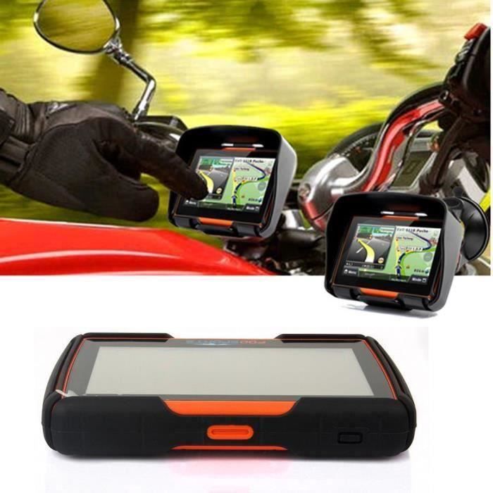 GPS moto étanche 8GB - MARQUE - 4.3 po - Écran tactile - Bluetooth