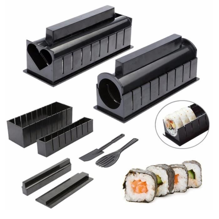 Maker kit sushi maki avec guide vidéo et 50 recettes15 11 pièces avec  couteau vous allez enfin réussir vos sushis grâce à n[A6] - Cdiscount Maison