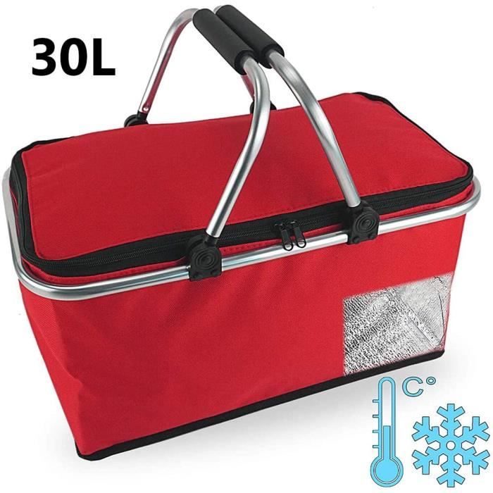 Liunian459 30L Pliable Panier Pique Nique Isotherme 2 4 6