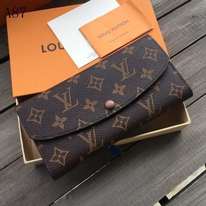 Louis Vuitton Portefeuille 2023 Nouveau Sac de Marqu Porte Monnaie LV  Pochette pour Femme Homme Pas Cher - Cdiscount Librairie