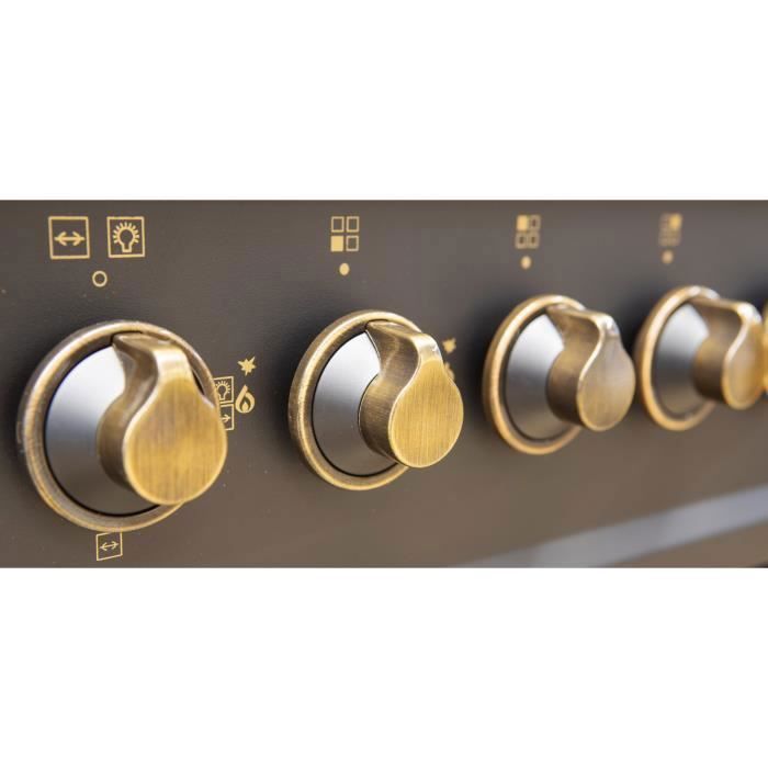 Cuisinière électrique à Gaz - Gurari - 90 Cm - 8 Fonctions - 5 Brûleurs