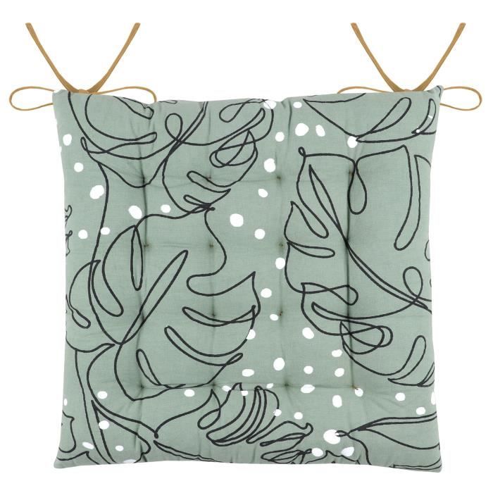 Assise de chaise matelassée 40 x 40 cm Alianor