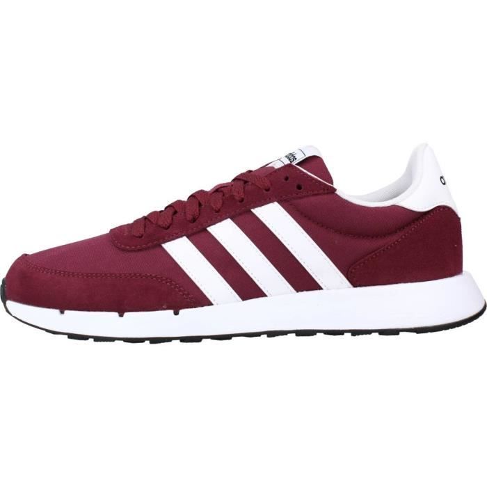 Basket Homme ADIDAS 109389 Rouge Textile Lacets Rouge