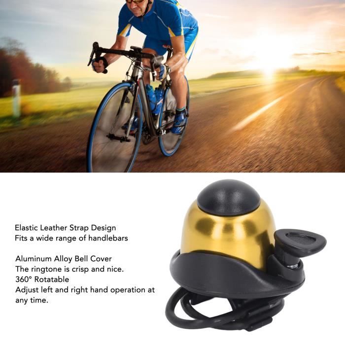 Lot De 3 Sonnettes De Vélo En Métal - Klaxon Classique à Air, Couleurs Bleu, Noir, Rouge, Sécurité Route