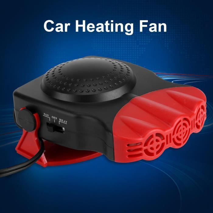 Chauffage appoint 12V portable batterie ventilateur voiture allume cigare  radiateur refroidissement dégivreur climatiseur En Stock