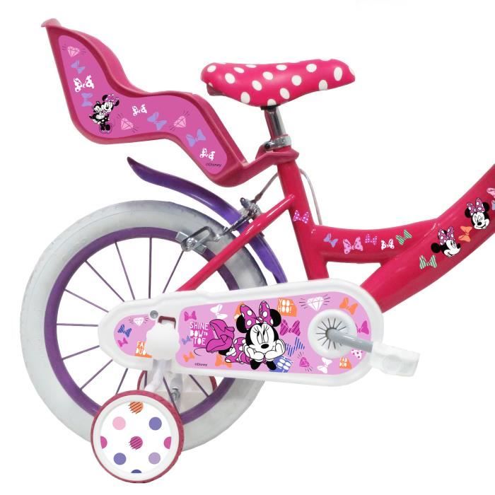 Velo Enfant 14 MINNIE MOUSE 4 a 6 Ans Rose Cdiscount Sport