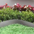 HENGMEI Bordure flexible en plastique - Bordure de jardin Bordure de pelouse - 20 m - Gris-2