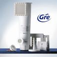 GRE - Kit Piscine hors sol acier blanche ronde - Ø370 x H122 cm (Livrée échelle de sécurité + filtre à cartouche)-2