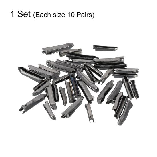 Sourcing Map 20 Pcs Fermeture éclair Bouchons, #5 Supérieur & Inférieur