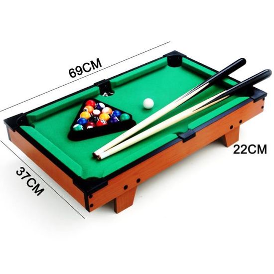 Mini table de billard - Marque - 92x52x19cm - Bois clair - Accessoires  inclus - Cdiscount Jeux - Jouets